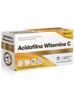Narum Acidofilna Witamina C - Wsparcie trawienia - 30 saszetek