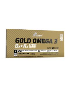 Olimp Gold Omega 3 D3 + K2 Sport Edition dla osób aktywnych fizycznie - 60 kapsułek