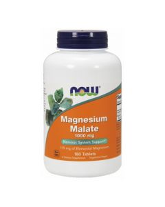 Now Foods Magnesium Malate - Jabłczan Magnezu 1000 mg 180 tabl.