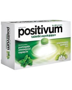 Aflofarm Positivum - ziołowe tabletki na nerwy i stres - 180 tabletek