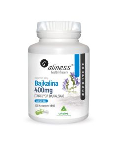 Aliness - Bajkalina Tarczyca Bajkalska Extract 85% 400 Mg - 100 vege kapsułek
