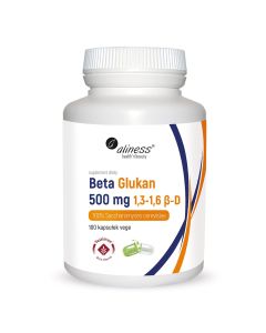 Aliness - Beta Glukan Yestimun 1,3-1,6 β-D 500 mg - 100 wege kapsułek