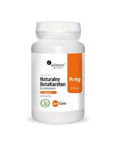 Aliness - BetaKaroten 14 mg CaroCare - Suplement Diety -100 tabletek wegetariańskich