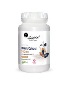 Aliness - Black Cohosh 300mg - Pluskwica groniasta - 90 vege kapsułek