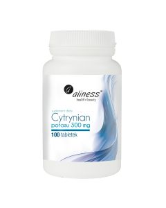 Aliness - Cytrynian potasu 300 mg - Wsparcie Serca i Mięśni - 100 tabletek