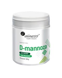 Aliness - D-mannoza w proszku - Wsparcie dla układu moczowego - 100 g