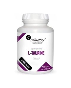 Aliness - L-Taurine 800 mg - Aminokwas L-Tauryna - 100 vege kapsułek