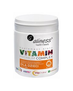 Aliness - Multiwitamina dla Dzieci- Kompleks Witamin Premium Vitamin Complex - proszek 120g