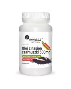 Aliness - Olej z nasion czarnuszki 2% 500 mg - 120 kapsułek