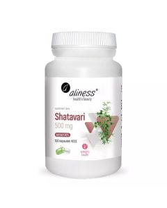 Aliness - Shatavari ekstrakt 30% 500 mg - 100 vege kapsułek