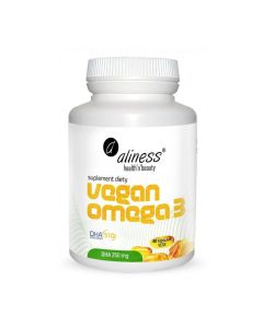 Aliness - Vegan Omega 3 DHA 250 mg - 60 vege kapsułek