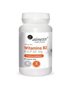 Aliness - Witamina B2 P-5-P (ryboflawina) 40mg -100 tabletek