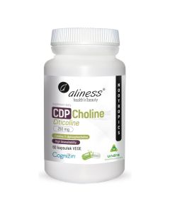 Aliness CDP Choline (Citicoline) 250 mg - Neuroprotekcja i Wsparcie Kognitywne - 60 kapsułek