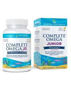 Nordic Naturals - Complete Omega Junior smak cytrynowy - 283mg - 180szt