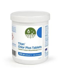 Tabletki do dezynfekcji na bazie chloru Titan Chlor Plus Tablets - 200 sztuk