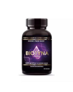 Intenson Biotyna - Suplement diety zawierający aż 2500 µq biotyny - 60 kapsułek