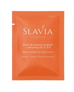 SLAVIA Cosmetics Krem do twarzy na dzień z aktywną witaminą C 3% Rozświetlenie - Ujędrnienie - próbka 2 ml