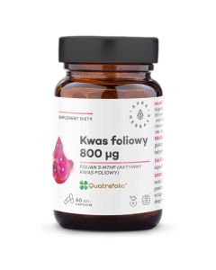 Aura Herbals Kwas Foliowy - Wsparcie kobiety w czasie ciąży - 60 kapsułek