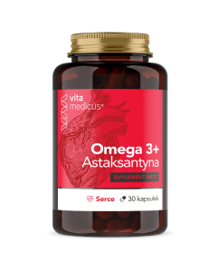 VitaMedicus Omega 3 + Astaksantyna Serce - 30 kapsułek