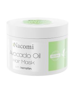 Maska do włosów z olejem z awokado i keratyną Nacomi - 200 ml