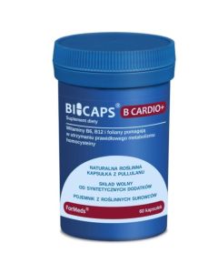Bicaps B Cardio+ - Kapsułki na zdrowie układu sercowo-naczyniowego - 60 kapsułek