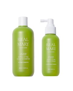 Zestaw Real Mary Złuszczający szampon + pobudzający spray