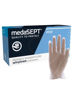 Rękawice winylowe pudrowane medaSEPT Vinyl-XL