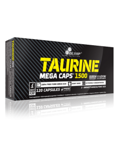 Olimp Taurine Mega Caps, 120 kaps. - 1500mg najwyższej jakości tauryny