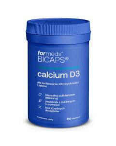Bicaps Calcium D3 - Duet wspierający zdrowie kości - 60 kapsułek