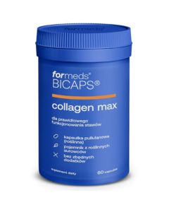 Bicaps Collagen Max - Wsparcie mięśni, kości i skóry - 60 kapsułek