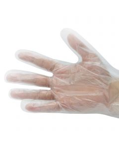 Rękawice foliowe-transparentne HDPE  jednorazowe, 100 szt.