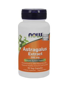 Now Foods Astragalus Extract 500 mg – Wsparcie układu odpornościowego, 90 kaps.