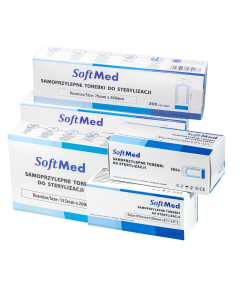 Samoprzylepne torebki do sterylizacji foliowo-papierowe Soft Med - 200szt
