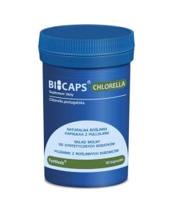 Bicaps Chlorella - Wsparcie dla wątroby - 60 kapsułek