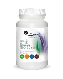 Cynk Organiczny Trio 15 mg x 100 tabletek