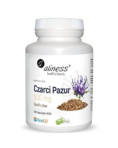 Aliness Czarci Pazur (Devil’s claw) 500 mg - 100 kapsułek vege