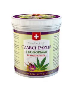 Balsam ziołowy Czarci pazur z konopiami Herbamedicus - 250 ml