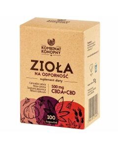 Kombinat Konopny Zioła na odporność CBDA + CBD 500mg - 30g