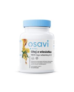 Osavi - Olej z wiesiołka 1800 mg z witaminą A i E - 60, 120, 180 kapsułek