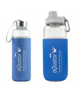 Butelka szklana aQuator - do przechowywania alkalicznej wody jonizowanej