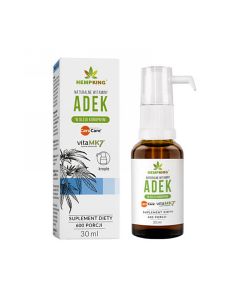 Naturalne witaminy ADEK w oleju konopnym HempKing w kroplach - 30 ml