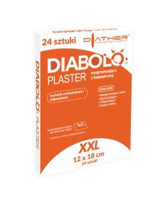 DIABOLO plaster rozgrzewający z kapsaicyną 24 szt