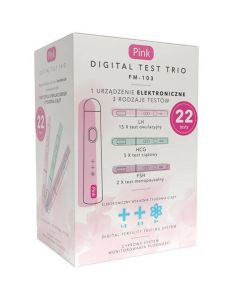 Digital Test Trio Hydrex - Cyfrowy zestaw monitorowania płodności - 22 testy