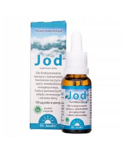 Dr Jacobs - Jod (jodek potasu) 150 µg - Wsparcie dla Twojej Tarczycy - 20 ml
