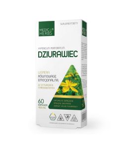Medica Herbs Dziurawiec - Wsparcie zdrowia psychicznego - 60 kapsułek