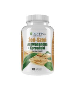 Colyfine Ashwagandha Żeń-Szeń Koreański, 400 mg - 100 kaps. - Zastrzyk energii
