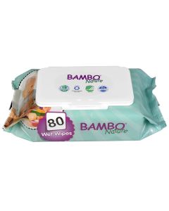 Chusteczki nawilżane Bambo Nature - 80 szt