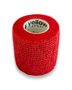 yellowBAND bandaż kohezyjny różne rozmiary i kolory - Czerwony - 5 cm