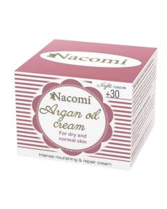 Krem do twarzy arganowy Nacomi 30+ na noc - 50 ml