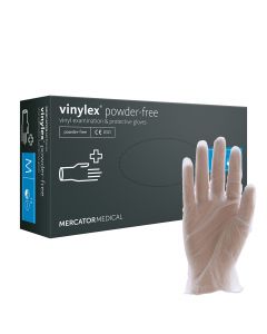 Rękawice Diagnostyczne i ochronne Winylowe Mercator Medical Vinylex PF transparentne